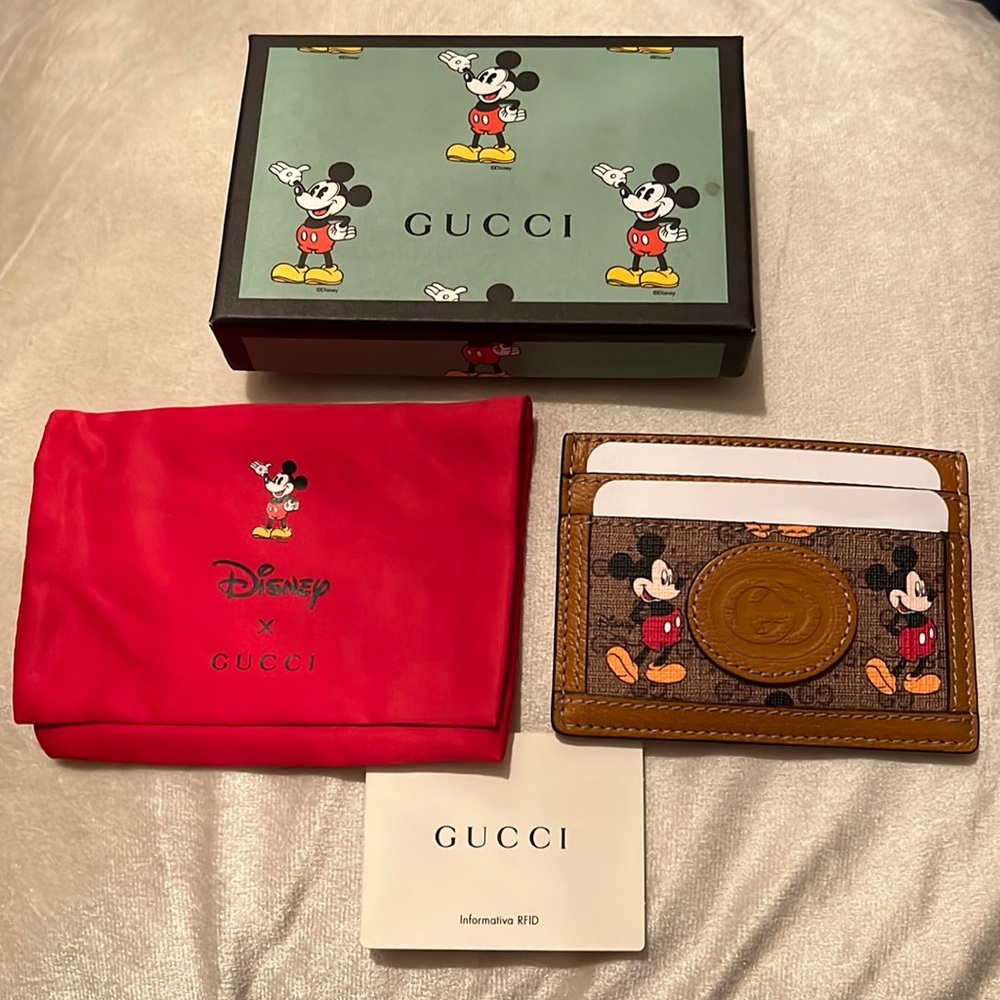 Gucci Mickey Disney Brand New Cardholder